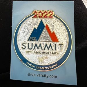Summit 2022 Cheer Championship 10th Anniversary Pin Varsity Event Exclusive